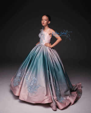 Luxury evening gown pageant gala dress & prom ball gown